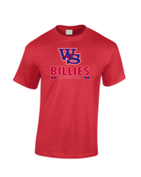 Williamsville South HS Boys Basketball Stacked - Cotton T-Shirt