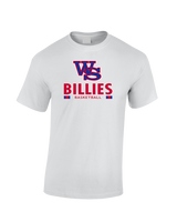 Williamsville South HS Boys Basketball Stacked - Cotton T-Shirt