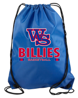 Williamsville South HS Boys Basketball Stacked - Drawstring Bag