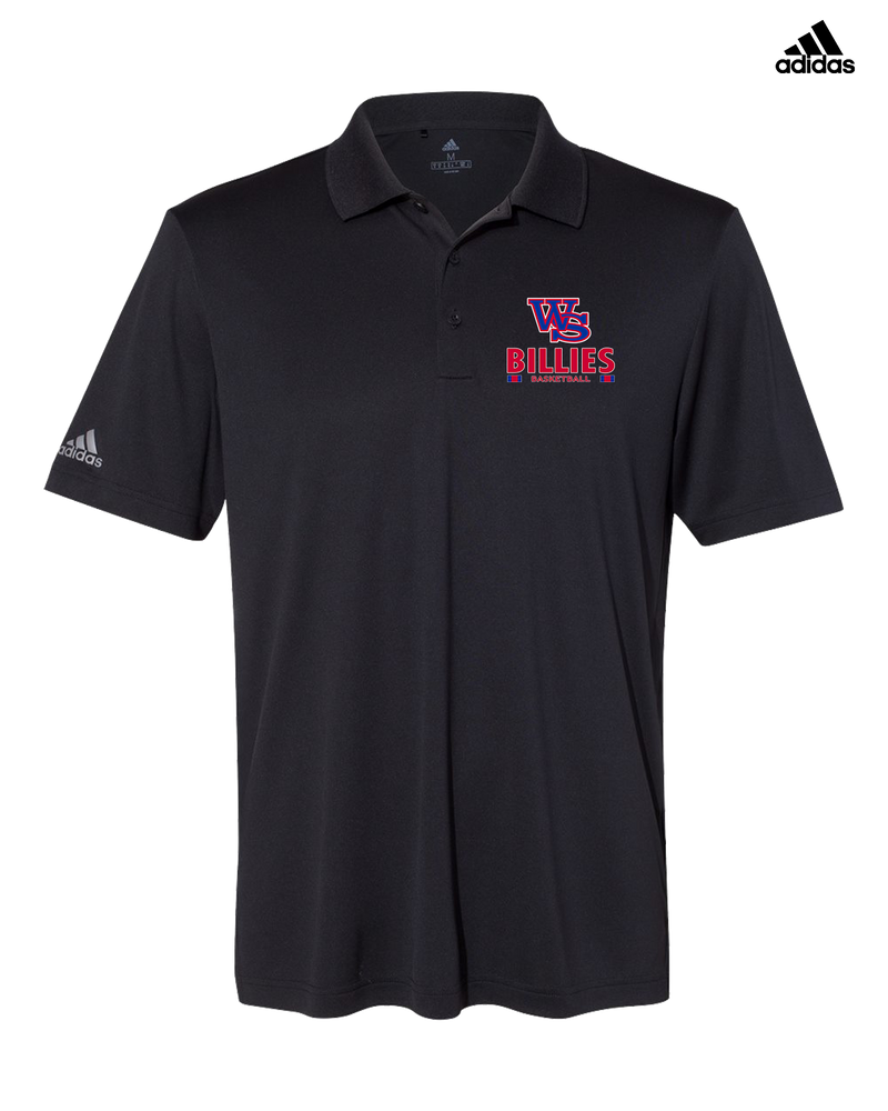 Williamsville South HS Boys Basketball Stacked - Adidas Men's Performance Polo