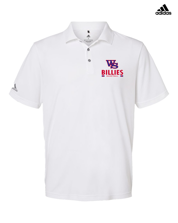 Williamsville South HS Boys Basketball Stacked - Adidas Men's Performance Polo