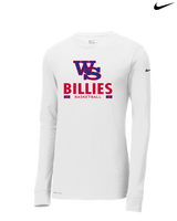 Williamsville South HS Boys Basketball Stacked - Nike Dri-Fit Poly Long Sleeve