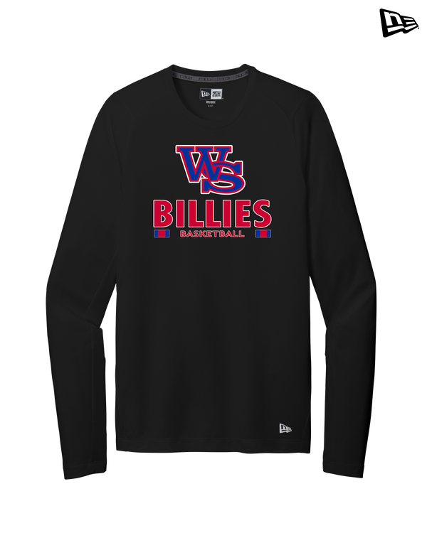 Williamsville South HS Boys Basketball Stacked - New Era Long Sleeve Crew
