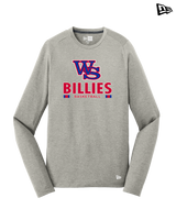 Williamsville South HS Boys Basketball Stacked - New Era Long Sleeve Crew