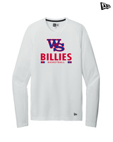 Williamsville South HS Boys Basketball Stacked - New Era Long Sleeve Crew