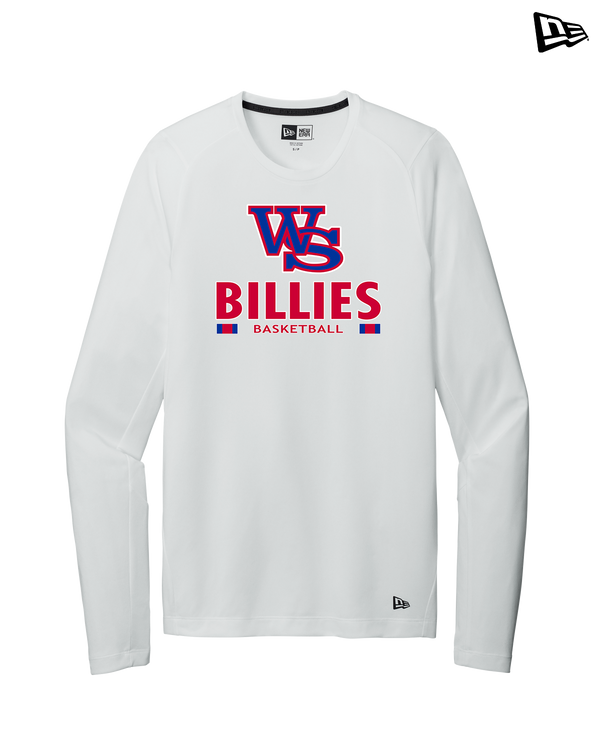 Williamsville South HS Boys Basketball Stacked - New Era Long Sleeve Crew