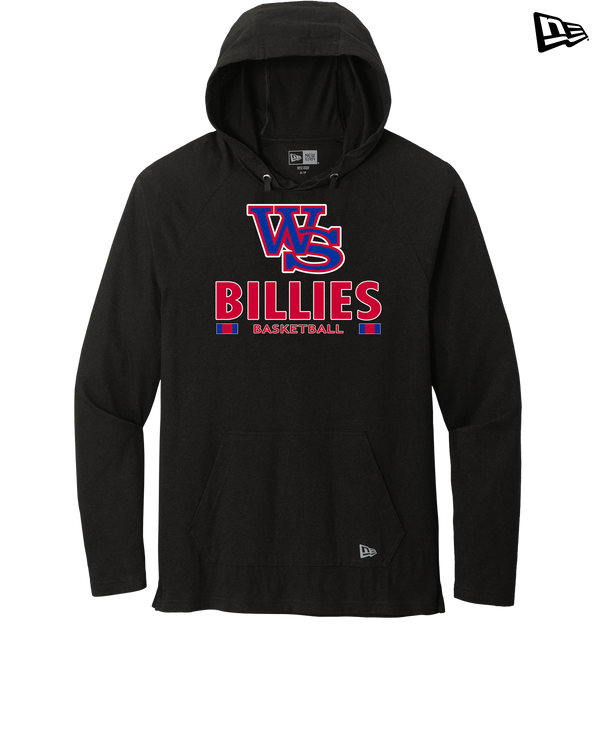 Williamsville South HS Boys Basketball Stacked - New Era Tri Blend Hoodie