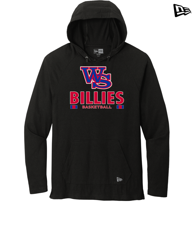 Williamsville South HS Boys Basketball Stacked - New Era Tri Blend Hoodie