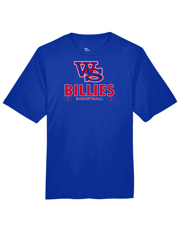 Williamsville South HS Boys Basketball Stacked - Performance T-Shirt