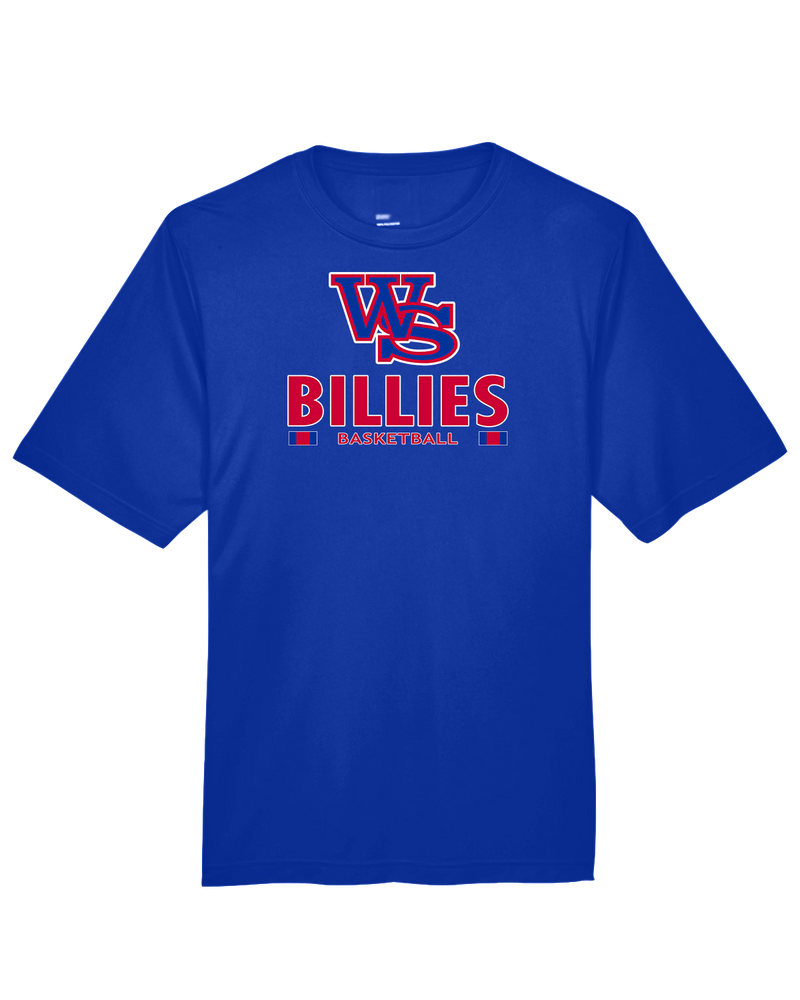 Williamsville South HS Boys Basketball Stacked - Performance T-Shirt