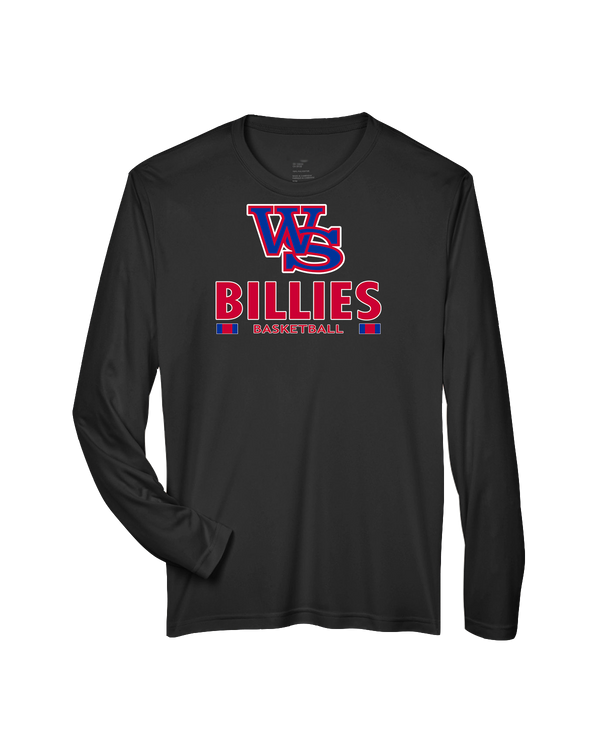 Williamsville South HS Boys Basketball Stacked - Performance Long Sleeve