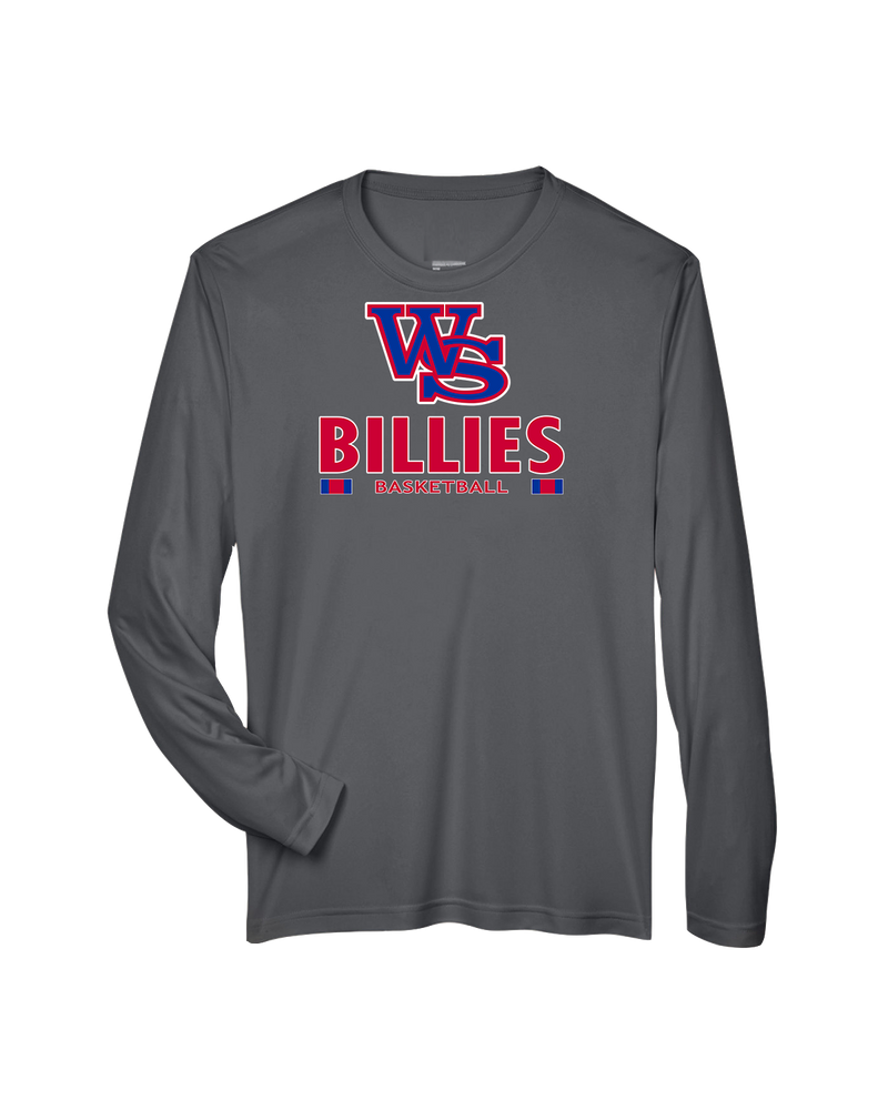 Williamsville South HS Boys Basketball Stacked - Performance Long Sleeve
