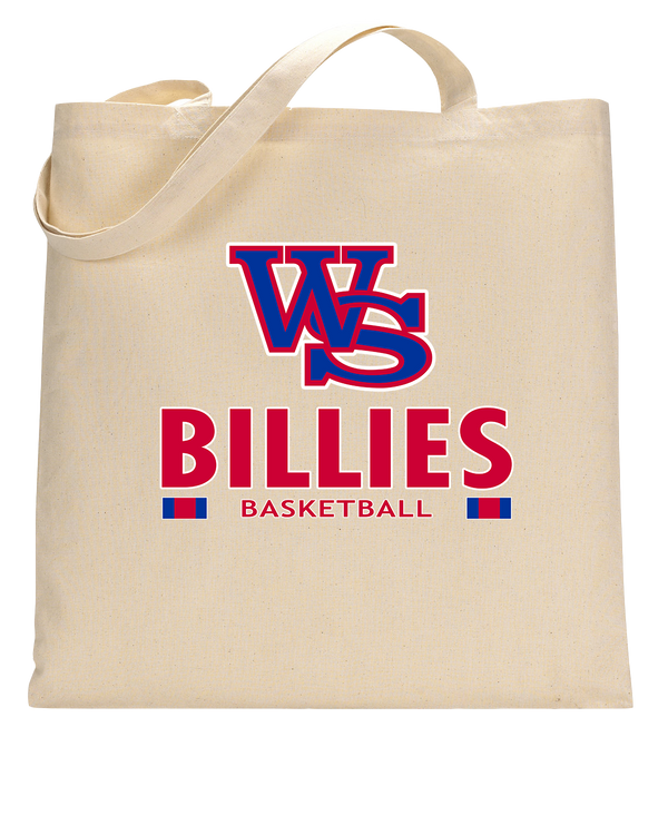 Williamsville South HS Boys Basketball Stacked - Tote Bag