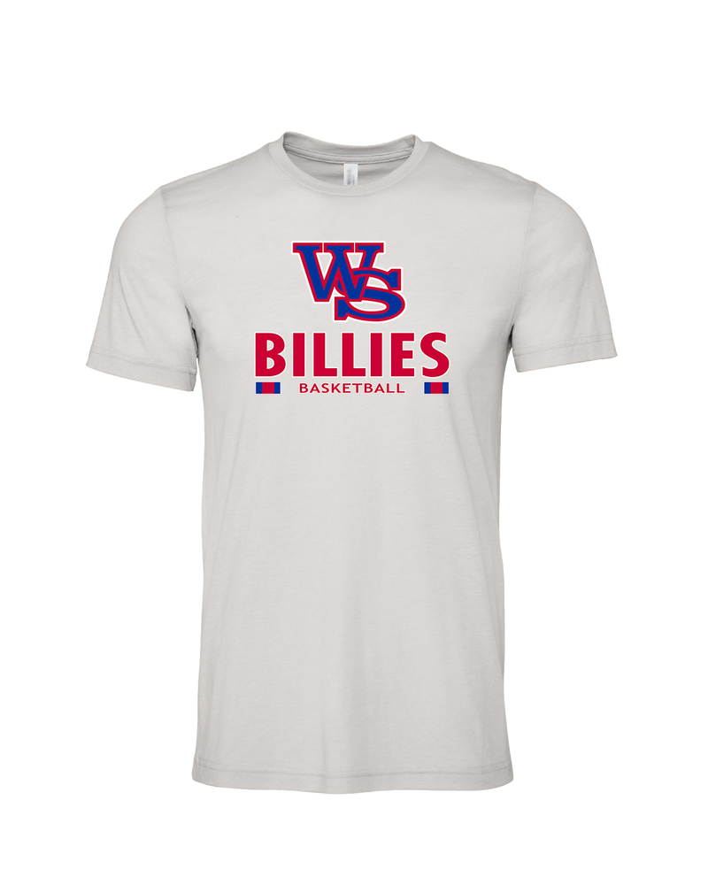 Williamsville South HS Boys Basketball Stacked - Mens Tri Blend Shirt