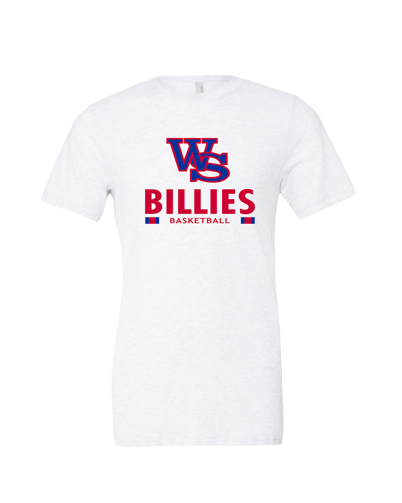 Williamsville South HS Boys Basketball Stacked - Mens Tri Blend Shirt