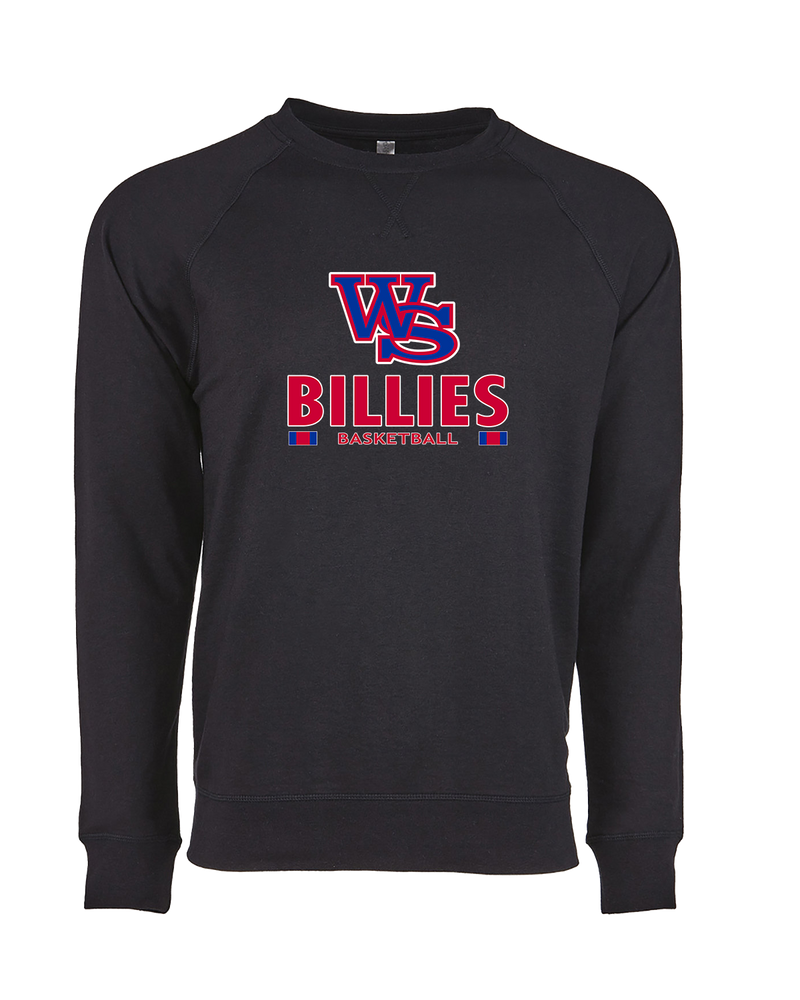 Williamsville South HS Boys Basketball Stacked - Crewneck Sweatshirt