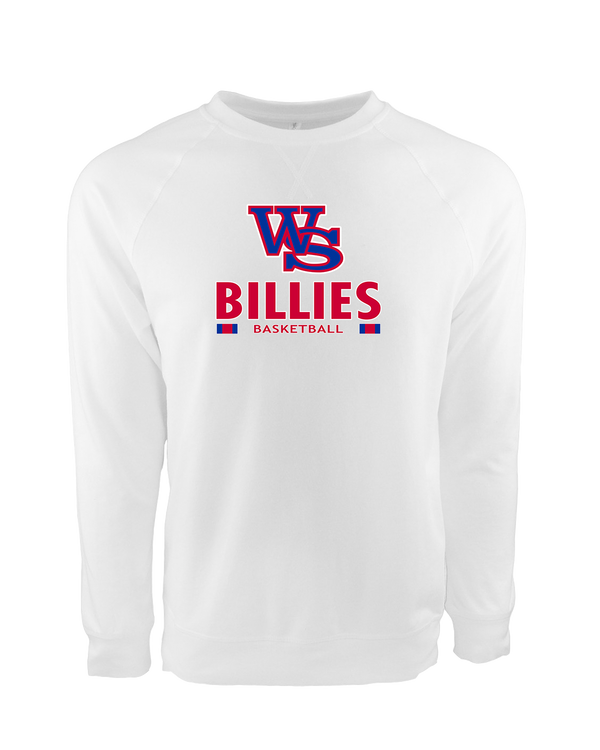 Williamsville South HS Boys Basketball Stacked - Crewneck Sweatshirt