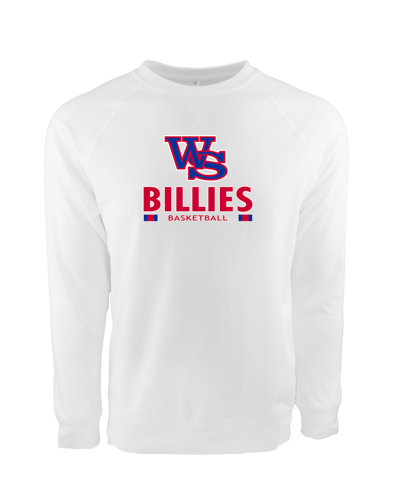 Williamsville South HS Boys Basketball Stacked - Crewneck Sweatshirt