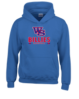 Williamsville South HS Boys Basketball Stacked - Cotton Hoodie