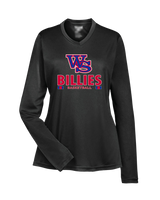 Williamsville South HS Boys Basketball Stacked - Womens Performance Long Sleeve