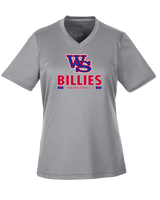 Williamsville South HS Boys Basketball Stacked - Womens Performance Shirt