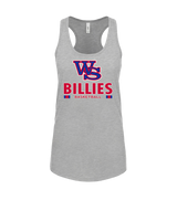 Williamsville South HS Boys Basketball Stacked - Womens Tank Top