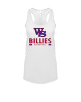 Williamsville South HS Boys Basketball Stacked - Womens Tank Top