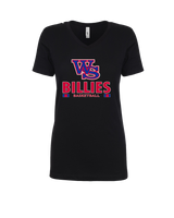 Williamsville South HS Boys Basketball Stacked - Womens V-Neck