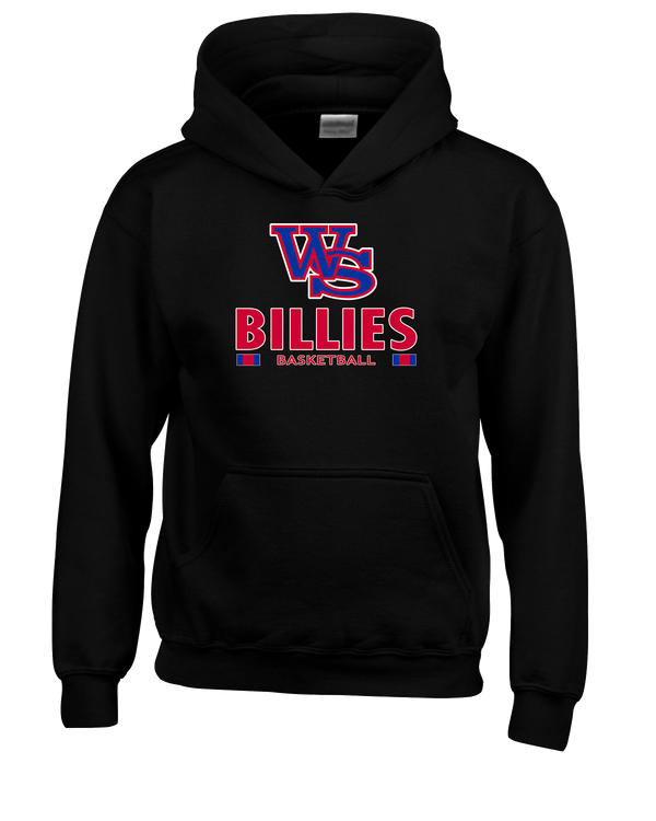 Williamsville South HS Boys Basketball Stacked - Youth Hoodie