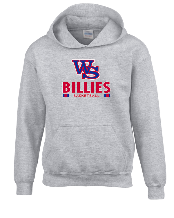 Williamsville South HS Boys Basketball Stacked - Youth Hoodie