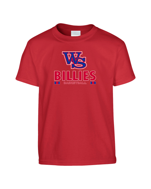 Williamsville South HS Boys Basketball Stacked - Youth T-Shirt