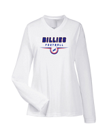 Williamsville South HS Football Design - Womens Performance Longsleeve