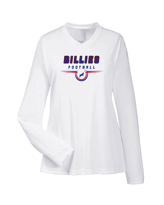 Williamsville South HS Football Design - Womens Performance Longsleeve