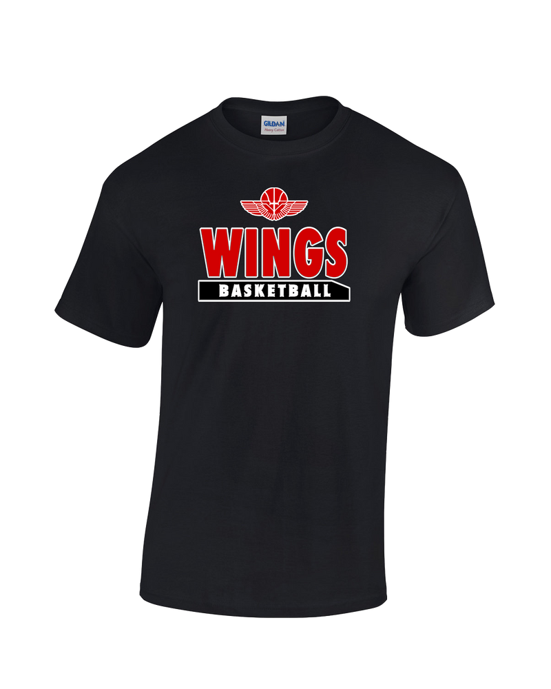 Wings Basketball Academy Basketball  - Cotton T-Shirt