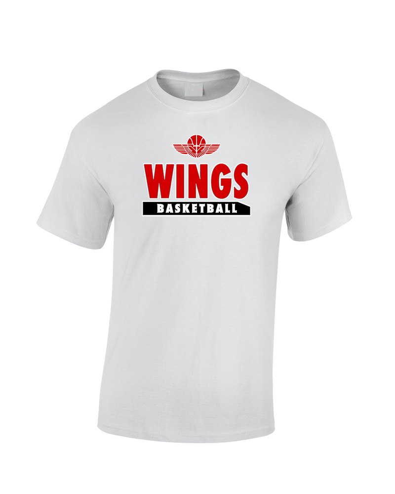 Wings Basketball Academy Basketball  - Cotton T-Shirt