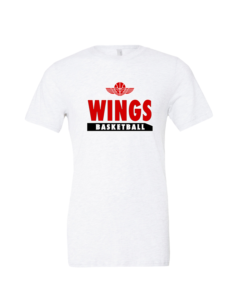 Wings Basketball Academy Basketball  - Mens Tri Blend Shirt