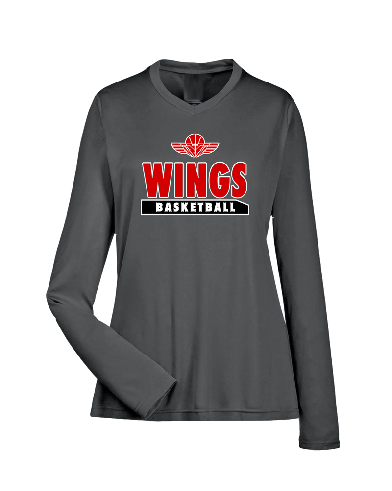 Wings Basketball Academy Basketball  - Womens Performance Long Sleeve