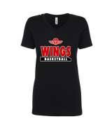 Wings Basketball Academy Basketball  - Womens V-Neck