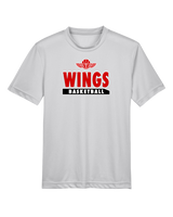 Wings Basketball Academy Basketball  - Youth Performance T-Shirt