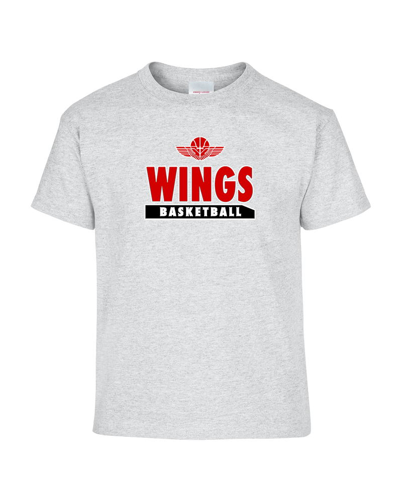 Wings Basketball Academy Basketball  - Youth T-Shirt