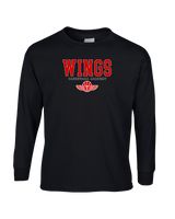 Wings Basketball Academy Basketball Block - Mens Basic Cotton Long Sleeve
