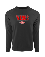 Wings Basketball Academy Basketball Block - Crewneck Sweatshirt