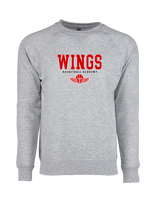 Wings Basketball Academy Basketball Block - Crewneck Sweatshirt