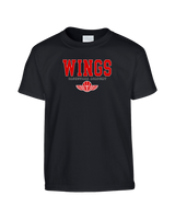 Wings Basketball Academy Basketball Block - Youth T-Shirt