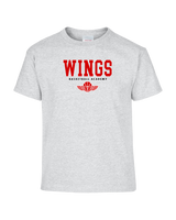 Wings Basketball Academy Basketball Block - Youth T-Shirt