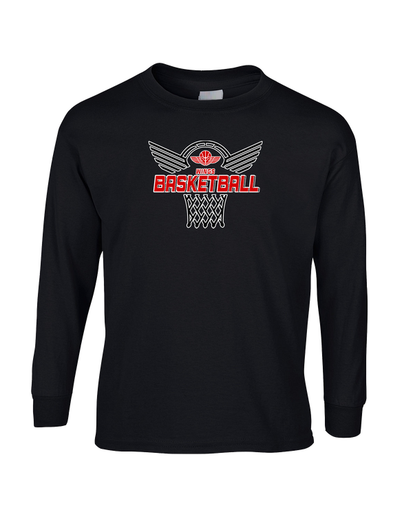 Wings Basketball Academy Nothing But Net - Mens Basic Cotton Long Sleeve