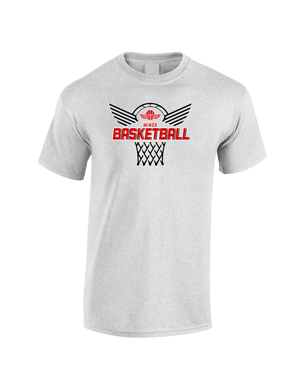 Wings Basketball Academy Nothing But Net - Cotton T-Shirt