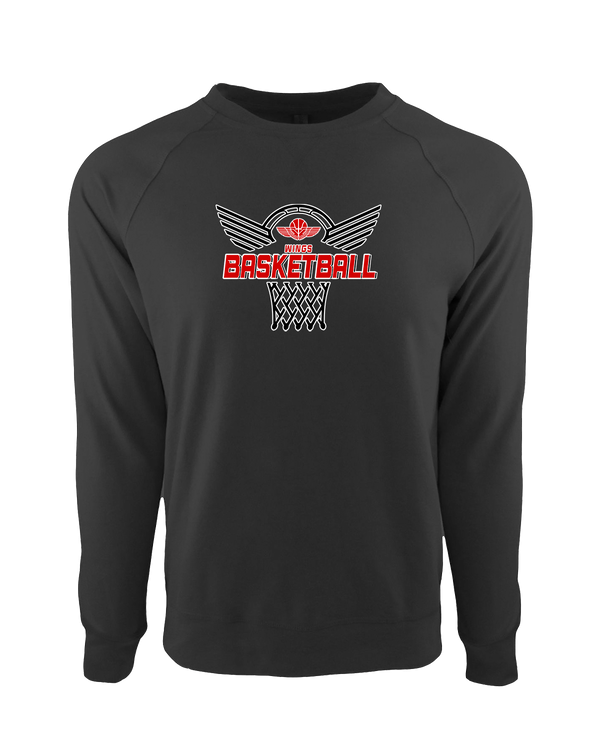 Wings Basketball Academy Nothing But Net - Crewneck Sweatshirt