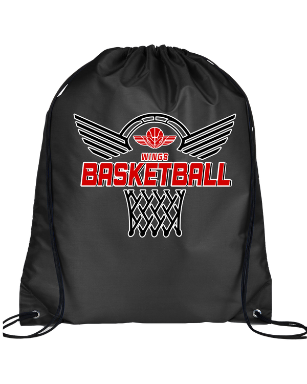 Wings Basketball Academy Nothing But Net - Drawstring Bag