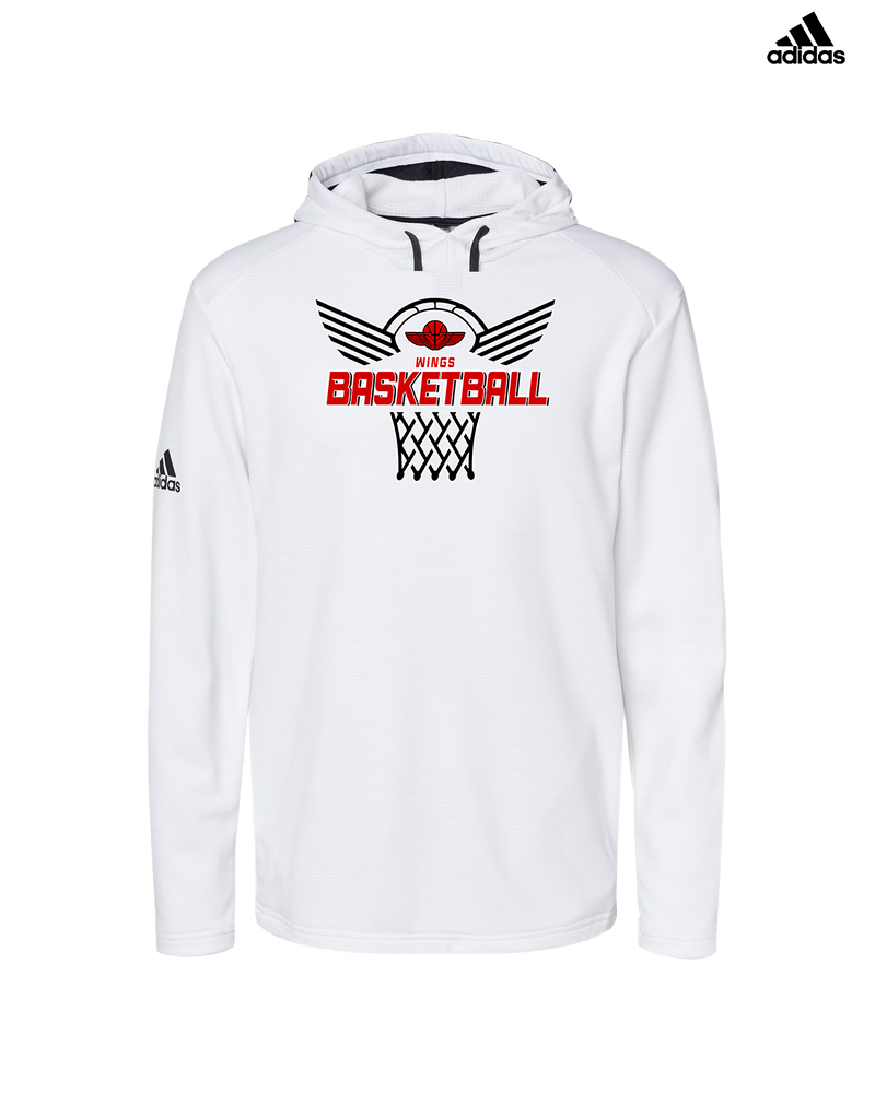 Wings Basketball Academy Nothing But Net - Adidas Men's Hooded Sweatshirt